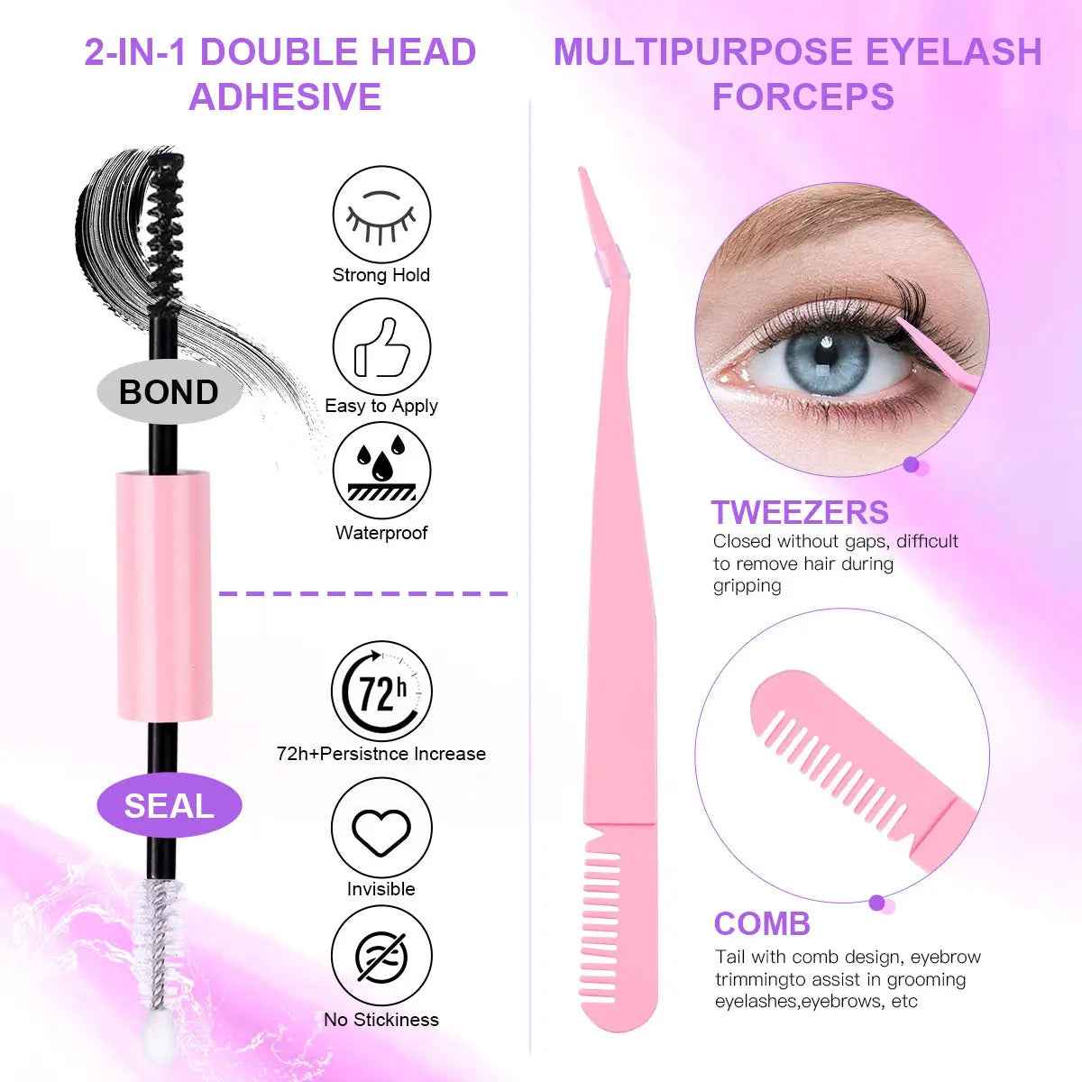 DIY Lash Cluster Kit – 240 Wispy Segmented Lashes for Stunning Eyes