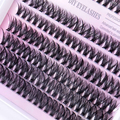 DIY Lash Cluster Kit – 240 Wispy Segmented Lashes for Stunning Eyes