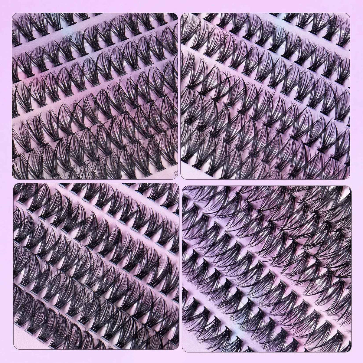 DIY Lash Cluster Kit – 240 Wispy Segmented Lashes for Stunning Eyes